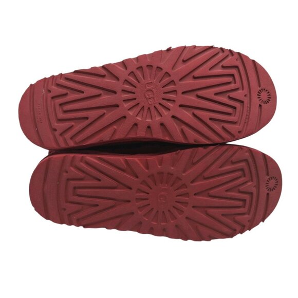 UGG Neumel Shoes Mens Size 12 Red Suede Chukka Ankle Wool Lined Lace Up 3236 - Picture 3 of 9